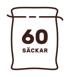 60 säckar